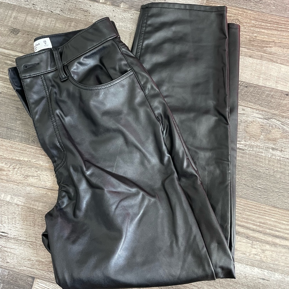 Abercrombie & fitch leather pants